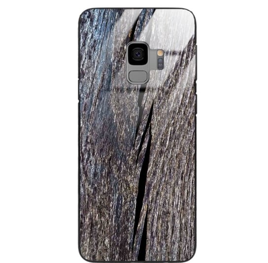 Etui drewniane Samsung Galaxy S9 Old Fashion Wood Blue Gray Forestzone Glass ForestZone