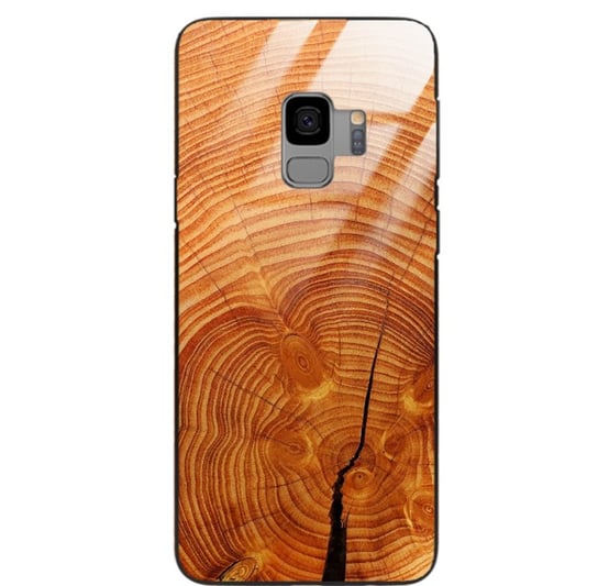 Etui drewniane Samsung Galaxy S9 Old Fashion Wood Burnt Orange Forestzone Glass ForestZone