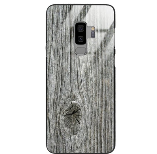 Etui drewniane Samsung Galaxy S9 Plus Old Fashion Wood Gray Forestzone Glass ForestZone