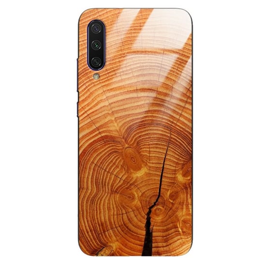 Etui drewniane Xiaomi Cc9 Mi A3 Lite Old Fashion Wood Burnt Orange Forestzone Glass ForestZone