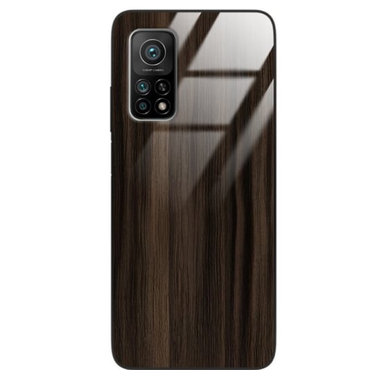 Etui drewniane Xiaomi Mi 10t Pro Premium Wood Dark Brown Forestzone Glass ForestZone