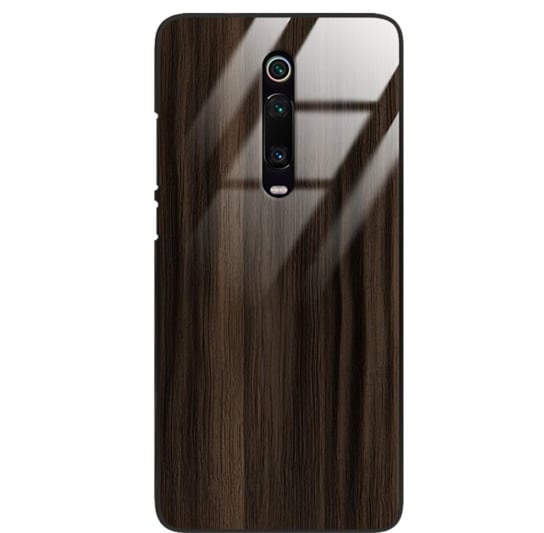 Etui drewniane Xiaomi Mi 9t K20 Premium Wood Dark Brown Forestzone Glass ForestZone