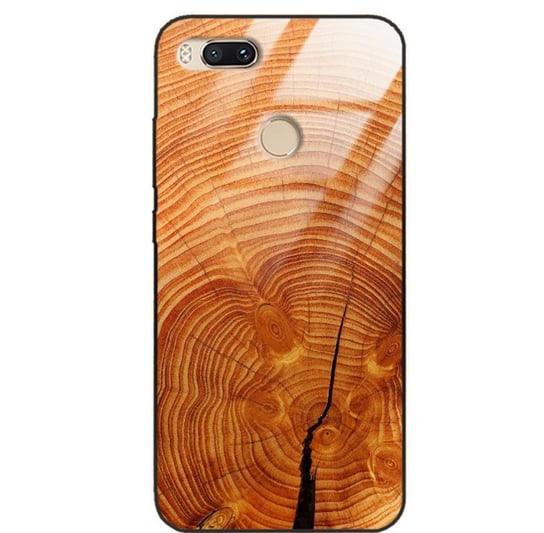 Etui drewniane Xiaomi Mi A1 5x Old Fashion Wood Burnt Orange Forestzone Glass ForestZone