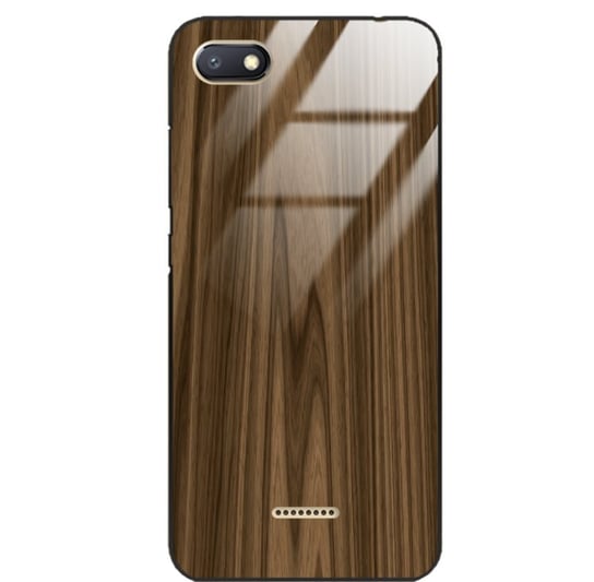 Etui drewniane Xiaomi Redmi 6a Premium Wood Brown Forestzone Glass ForestZone