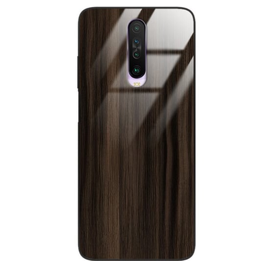 Etui drewniane Xiaomi Redmi K30 Premium Wood Dark Brown Forestzone Glass ForestZone