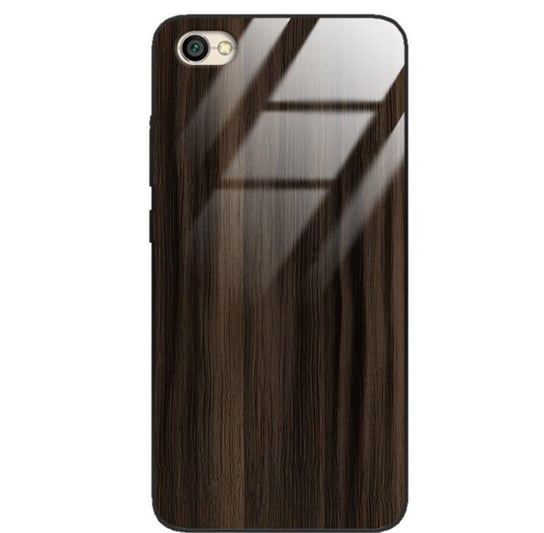 Etui drewniane Xiaomi Redmi Note 5a Premium Wood Dark Brown Forestzone Glass ForestZone