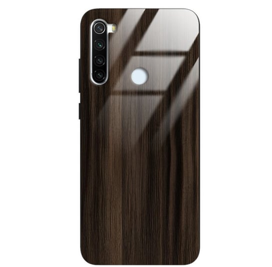 Etui drewniane Xiaomi Redmi Note 8t Premium Wood Dark Brown Forestzone Glass ForestZone