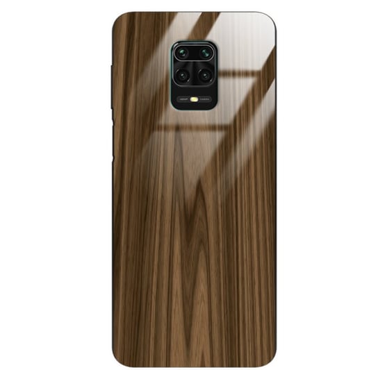 Etui drewniane Xiaomi Redmi Note 9s Premium Wood Brown Forestzone Glass ForestZone