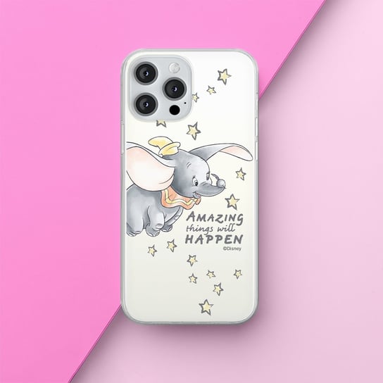 Etui Dumbo 010 Disney Nadruk częściowy Przeźroczysty Producent: Samsung, Model: A14 4G/5G Inna marka