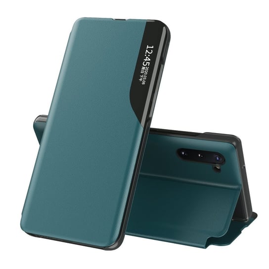 Etui Eco Leather View Case z klapką do Samsung Galaxy Note 10 zielony Braders