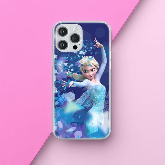 Etui Elsa 011 Disney Nadruk pełny Niebieski Producent: Samsung, Model: S23 PLUS Inna marka