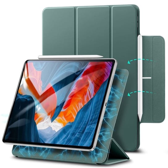 Etui ESR Rebound Magnetic do iPad Pro 12.9 2020 / 2021 Forest Green ESR