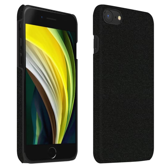 Etui Etui Iphone Se 2020 / 8 / 7 Rigid Anti-Smear Fabric Finish Washable Black Avizar