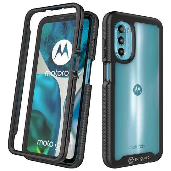 Etui Exoguard 360 - Motorola Moto G52 / G82 - Pancerne Case Obudowa Futerał Ring EXOGUARD