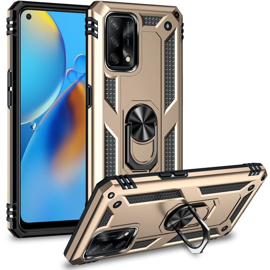 ETUI EXOGUARD ARMOR RING - OPPO A74 5G - PANCERNE CASE OBUDOWA FUTERAŁ RING EXOGUARD