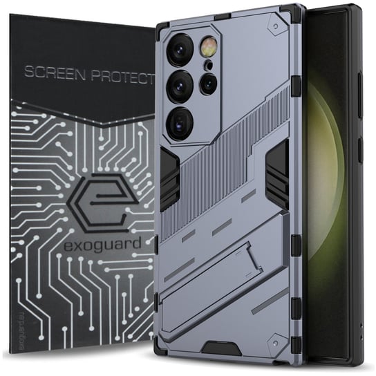 ETUI EXOGUARD BIBERCAS + SZKŁO - SAMSUNG GALAXY S24 ULTRA 5G - PANCERNE CASE OBUDOWA FUTERAŁ EXOGUARD
