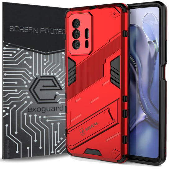 ETUI EXOGUARD BIBERCAS + SZKŁO - XIAOMI 11T / 11T PRO - PANCERNE CASE OBUDOWA FUTERAŁ EXOGUARD