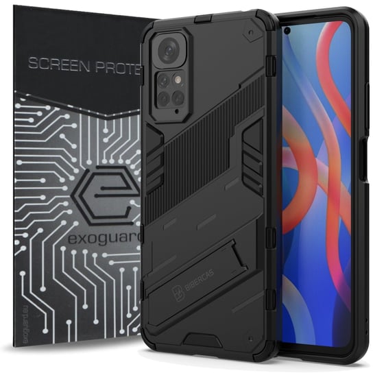 ETUI EXOGUARD BIBERCAS + SZKŁO - XIAOMI REDMI NOTE 11 / 11S - PANCERNE CASE OBUDOWA FUTERAŁ EXOGUARD