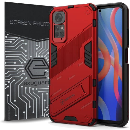 ETUI EXOGUARD BIBERCAS + SZKŁO - XIAOMI REDMI NOTE 11 / 11S - PANCERNE CASE OBUDOWA FUTERAŁ EXOGUARD