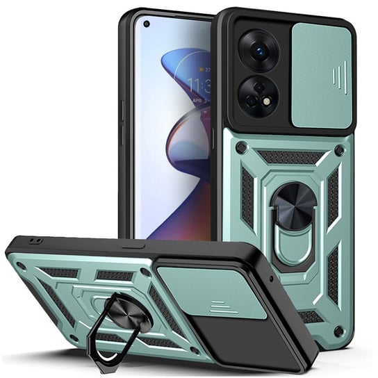 Etui Exoguard Camshield - Oppo Reno 8T (4G) - Pancerne Case Obudowa Futerał Ring EXOGUARD