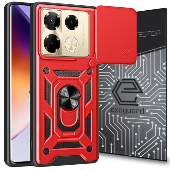 ETUI EXOGUARD CAMSHIELD + SZKŁO - INFINIX NOTE 40 PRO - PANCERNE CASE OBUDOWA FUTERAŁ RING EXOGUARD