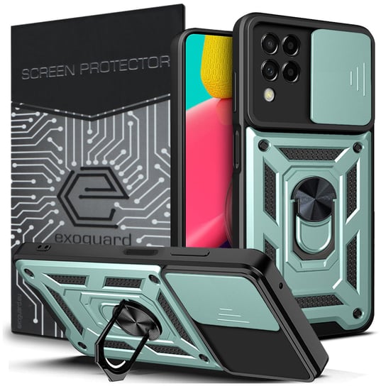 ETUI EXOGUARD CAMSHIELD + SZKŁO - SAMSUNG GALAXY M33 5G - PANCERNE CASE OBUDOWA FUTERAŁ RING EXOGUARD