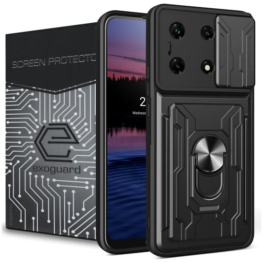 Etui Exoguard Cardshield + Szkło - Infinix Note 30 Pro (4G) - Pancerne Case Obudowa Futerał Ring EXOGUARD