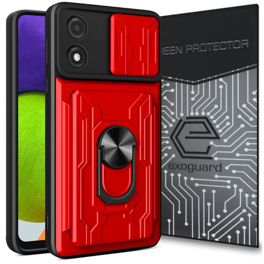 ETUI EXOGUARD CARDSHIELD + SZKŁO -  MOTOROLA MOTO E13 - PANCERNE CASE OBUDOWA FUTERAŁ RING EXOGUARD