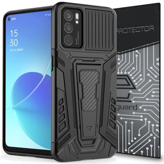 Etui Exoguard Chariot + Szkło - Oppo Reno 6 5G - Pancerne Case Obudowa Futerał EXOGUARD