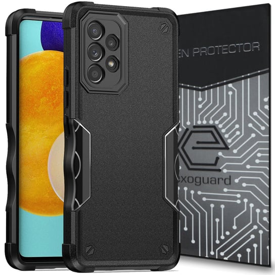 Etui Exoguard Dual + Szkło - Samsung Galaxy A53 5G - Pancerne Case Obudowa Futerał EXOGUARD