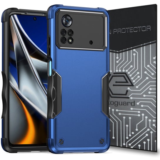 Etui Exoguard Dual + Szkło - Xiaomi Poco X4 Pro 5G - Pancerne Case Obudowa Futerał EXOGUARD