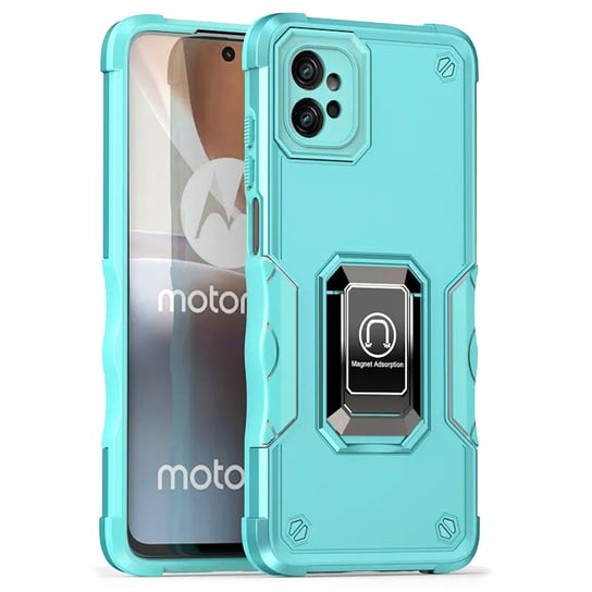 Etui Exoguard I-Stand - Motorola Moto G32 - Pancerne Case Obudowa Futerał Ring EXOGUARD