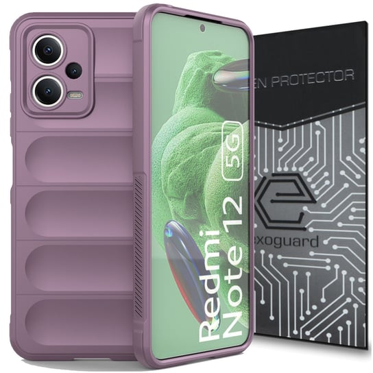 ETUI EXOGUARD MAGIC + SZKŁO - XIAOMI REDMI NOTE 12 5G / POCO X5 5G - PANCERNE CASE OBUDOWA FUTERAŁ EXOGUARD