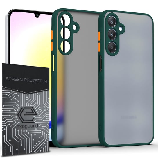 ETUI EXOGUARD MAT + SZKŁO - SAMSUNG GALAXY A25 5G - PANCERNE CASE OBUDOWA FUTERAŁ EXOGUARD