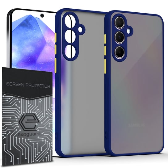 ETUI EXOGUARD MAT + SZKŁO - SAMSUNG GALAXY A35 5G - PANCERNE CASE OBUDOWA FUTERAŁ EXOGUARD