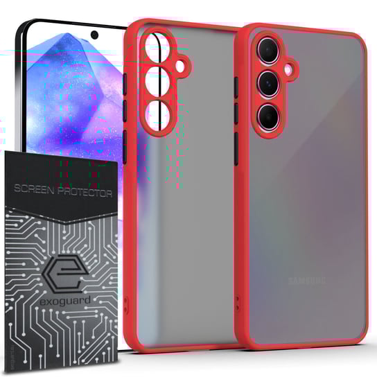 ETUI EXOGUARD MAT + SZKŁO - SAMSUNG GALAXY A35 5G - PANCERNE CASE OBUDOWA FUTERAŁ EXOGUARD