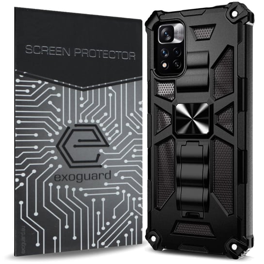 Etui Exoguard Military + Szkło - Xiaomi Redmi Note 11 Pro+ 5G - Pancerne Case Obudowa Futerał EXOGUARD