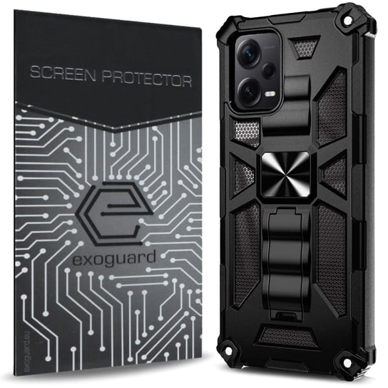 ETUI EXOGUARD MILITARY + SZKŁO - XIAOMI REDMI NOTE 12 PRO 5G / POCO X5 PRO 5G - PANCERNE CASE OBUDOWA FUTERAŁ EXOGUARD