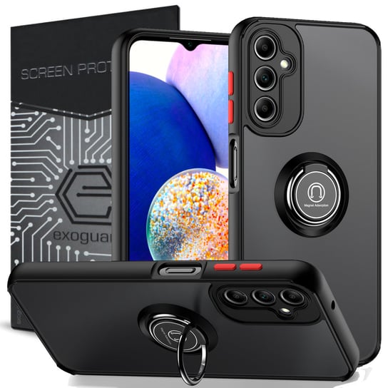 ETUI EXOGUARD O-RING + SZKŁO - SAMSUNG GALAXY A14 4G / 5G - PANCERNE CASE OBUDOWA FUTERAŁ RING EXOGUARD