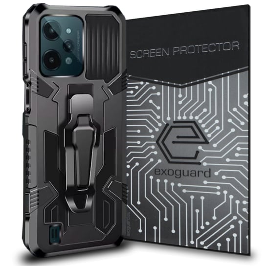 Etui Exoguard Predator + Szkło - Realme C31 - Pancerne Case Obudowa Futerał EXOGUARD