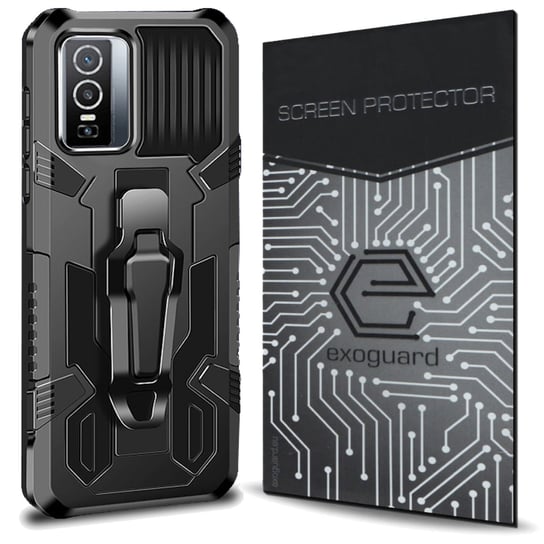 Etui Exoguard Predator + Szkło - Vivo Y76 - Pancerne Case Obudowa Futerał EXOGUARD