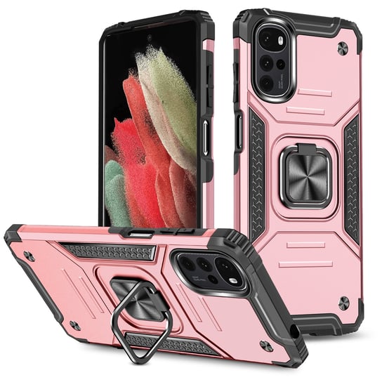 ETUI EXOGUARD QRING - MOTOROLA MOTO G22 / E32S – PANCERNE CASE OBUDOWA FUTERAŁ RING EXOGUARD