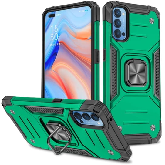 ETUI EXOGUARD QRING - OPPO RENO 4 - PANCERNE CASE OBUDOWA FUTERAŁ RING EXOGUARD