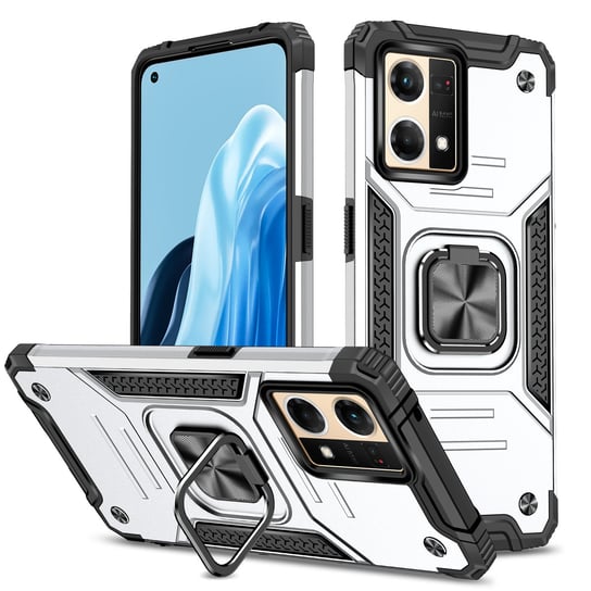 ETUI EXOGUARD QRING - OPPO RENO 7 (4G) - PANCERNE CASE OBUDOWA FUTERAŁ RING EXOGUARD