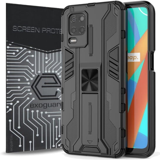 ETUI EXOGUARD SUPERSONIC + SZKŁO - REALME 8 5G  / NARZO 30 5G - PANCERNE CASE OBUDOWA FUTERAŁ EXOGUARD