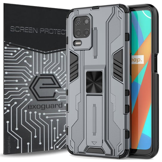 ETUI EXOGUARD SUPERSONIC + SZKŁO - REALME 8 5G  - PANCERNE CASE OBUDOWA FUTERAŁ EXOGUARD