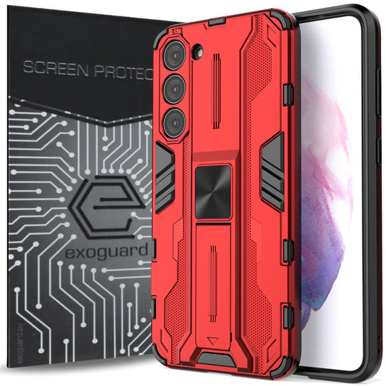 ETUI EXOGUARD SUPERSONIC + SZKŁO - SAMSUNG GALAXY S23 PLUS - PANCERNE CASE OBUDOWA FUTERAŁ EXOGUARD