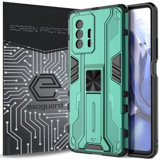 ETUI EXOGUARD SUPERSONIC + SZKŁO - XIAOMI 11T / 11T PRO - PANCERNE CASE OBUDOWA FUTERAŁ EXOGUARD