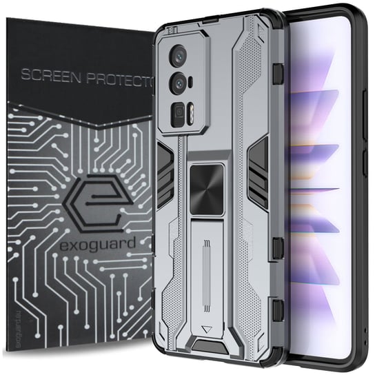 ETUI EXOGUARD SUPERSONIC + SZKŁO - XIAOMI POCO F5 PRO - PANCERNE CASE OBUDOWA FUTERAŁ EXOGUARD