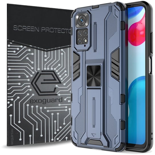 ETUI EXOGUARD SUPERSONIC + SZKŁO - XIAOMI REDMI NOTE 11 / 11S - PANCERNE CASE OBUDOWA FUTERAŁ EXOGUARD